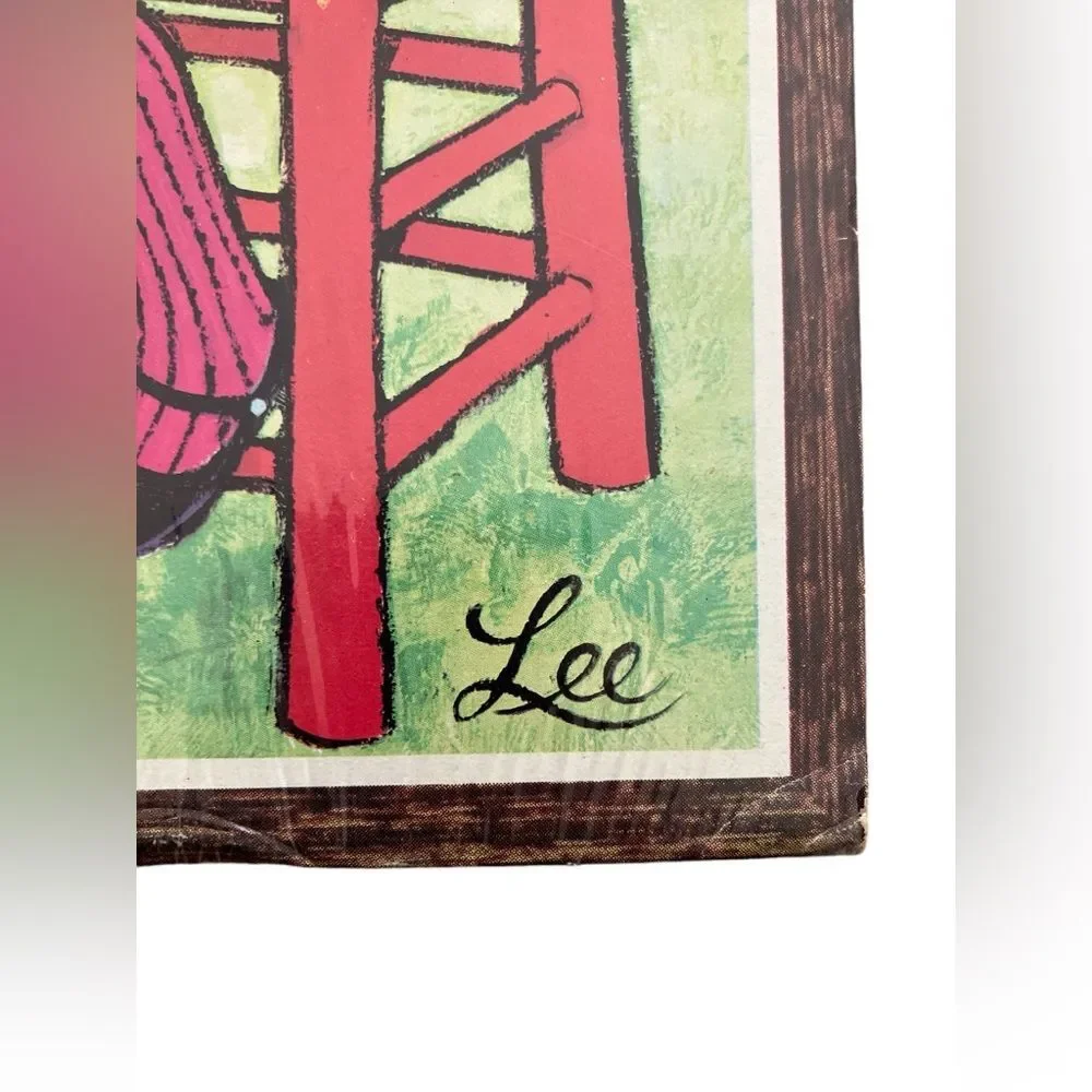 Vintage Lee “Big Eyes” Lithograph Retro 60's New